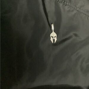 Silver  9.25 Spartan Helmet Pendant